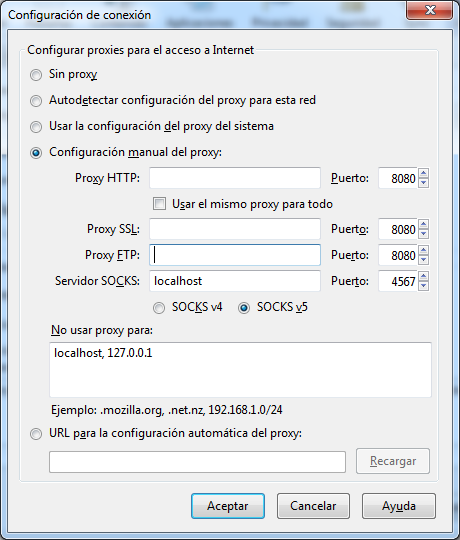 Configuracion putty